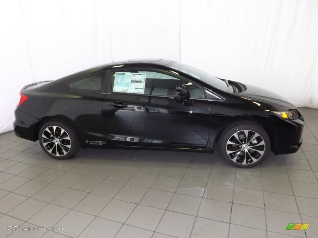 2013 Civic Si Coupe - Crystal Black Pearl / Black photo #5