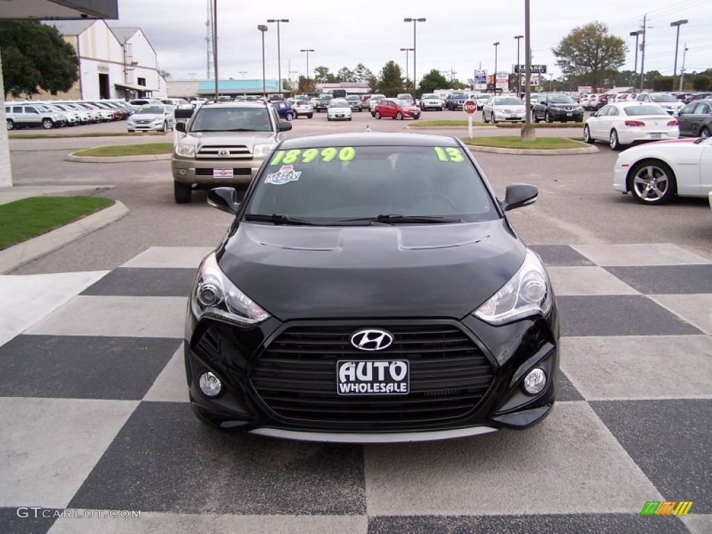 2013 Veloster Turbo - Ultra Black / Black photo #2