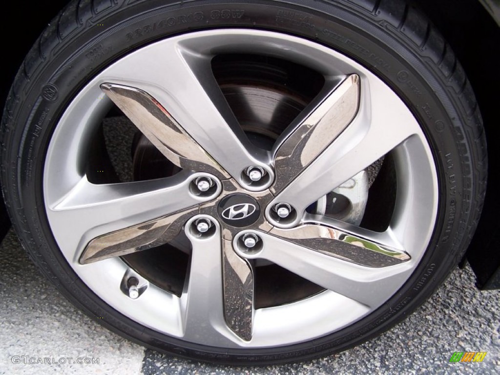 2013 Veloster Turbo - Ultra Black / Black photo #7