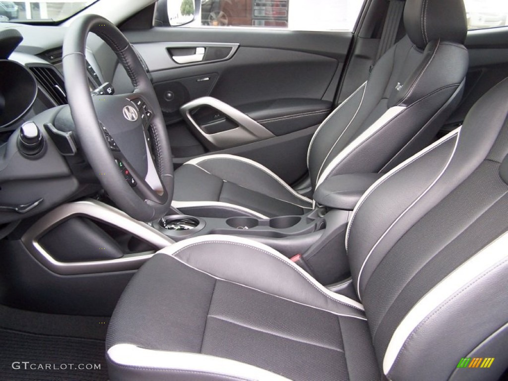 2013 Veloster Turbo - Ultra Black / Black photo #11