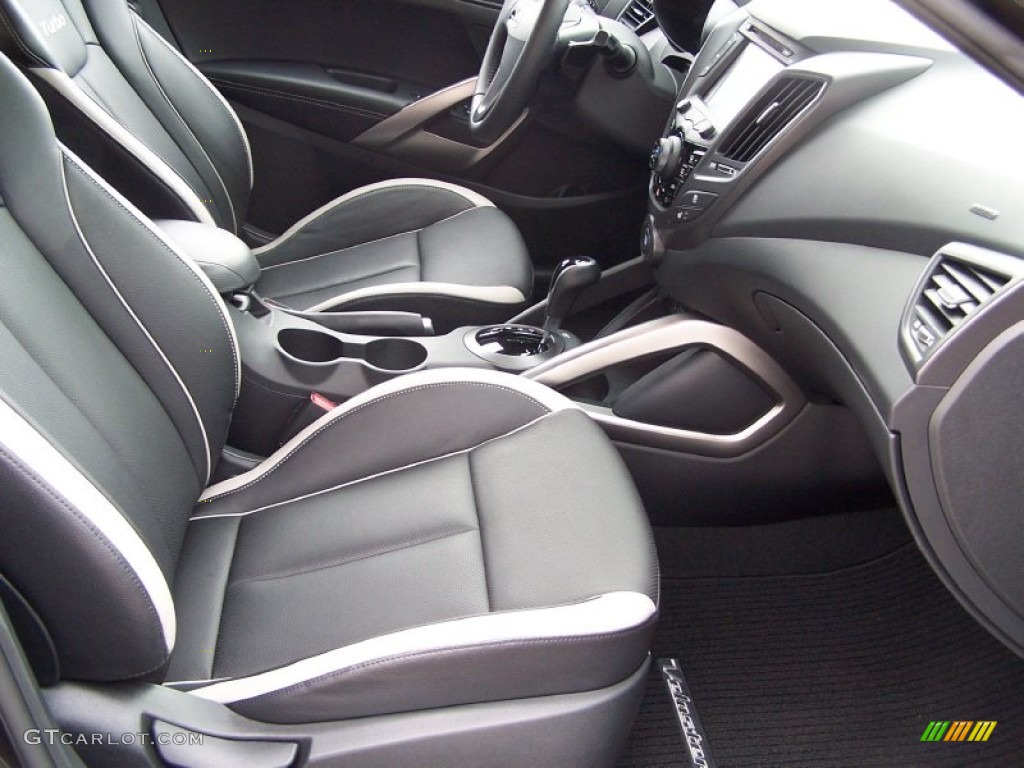 2013 Veloster Turbo - Ultra Black / Black photo #13