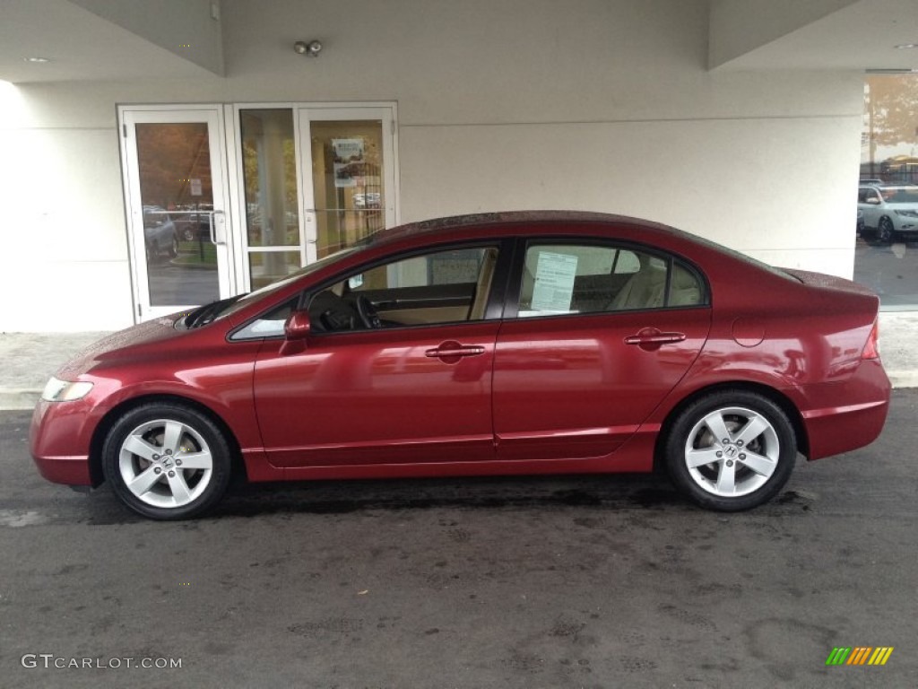 Tango Red Pearl 2008 Honda Civic EX Sedan Exterior Photo #87666293