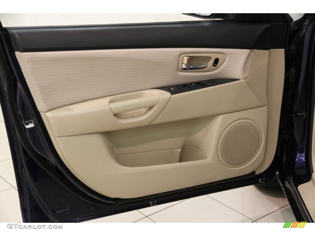 2009 MAZDA3 i Touring Sedan - Stormy Blue Mica / Beige photo #4
