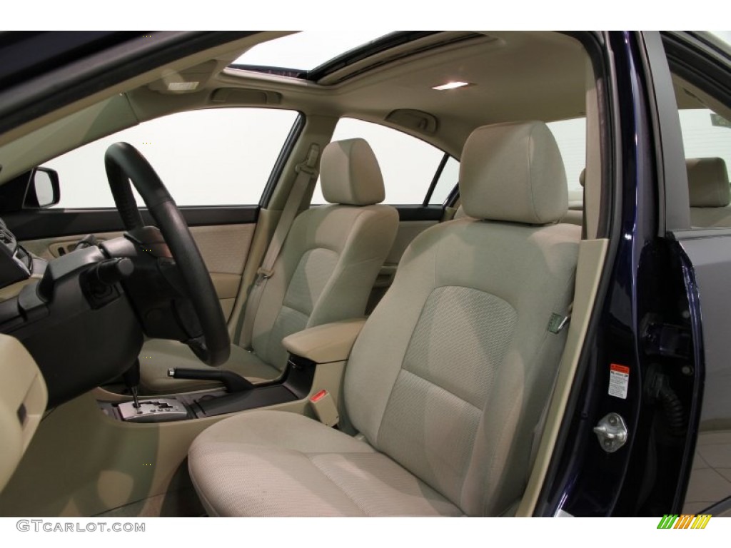 2009 MAZDA3 i Touring Sedan - Stormy Blue Mica / Beige photo #5