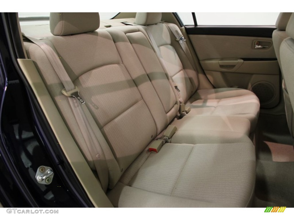 2009 MAZDA3 i Touring Sedan - Stormy Blue Mica / Beige photo #12