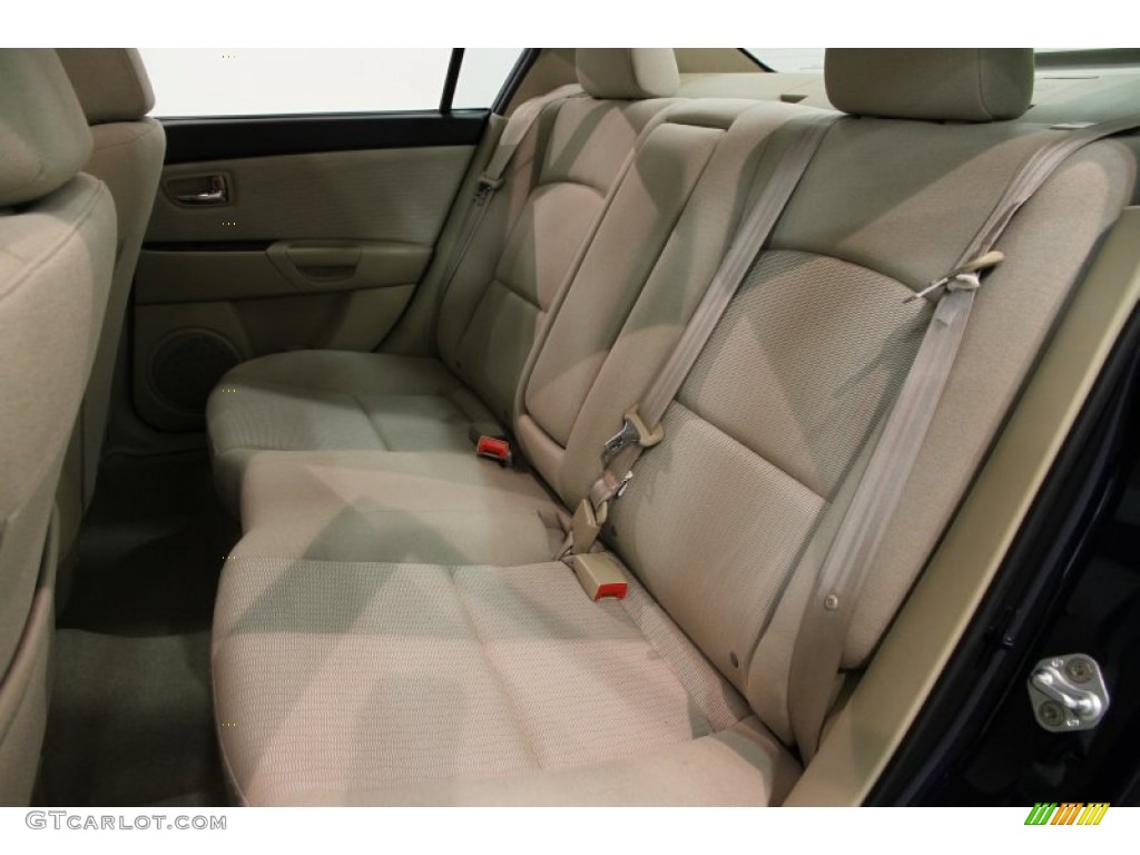 2009 MAZDA3 i Touring Sedan - Stormy Blue Mica / Beige photo #13