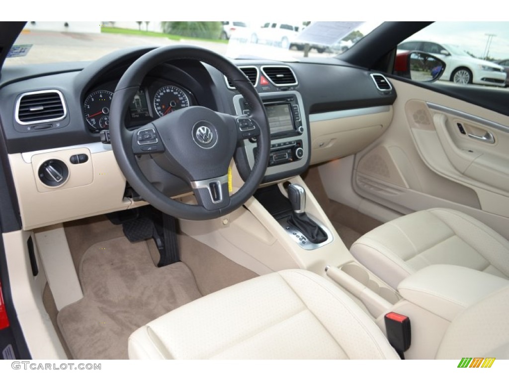 Cornsilk Beige Interior 2012 Volkswagen Eos Komfort Photo #87667607