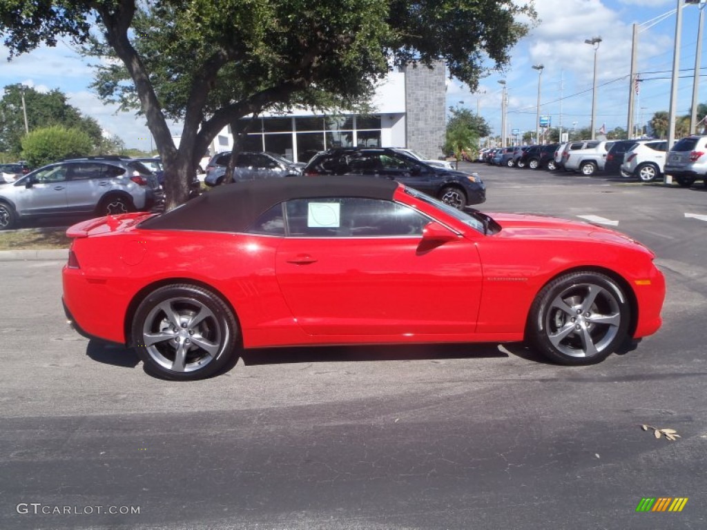 2014 Camaro LT Convertible - Red Hot / Gray photo #7