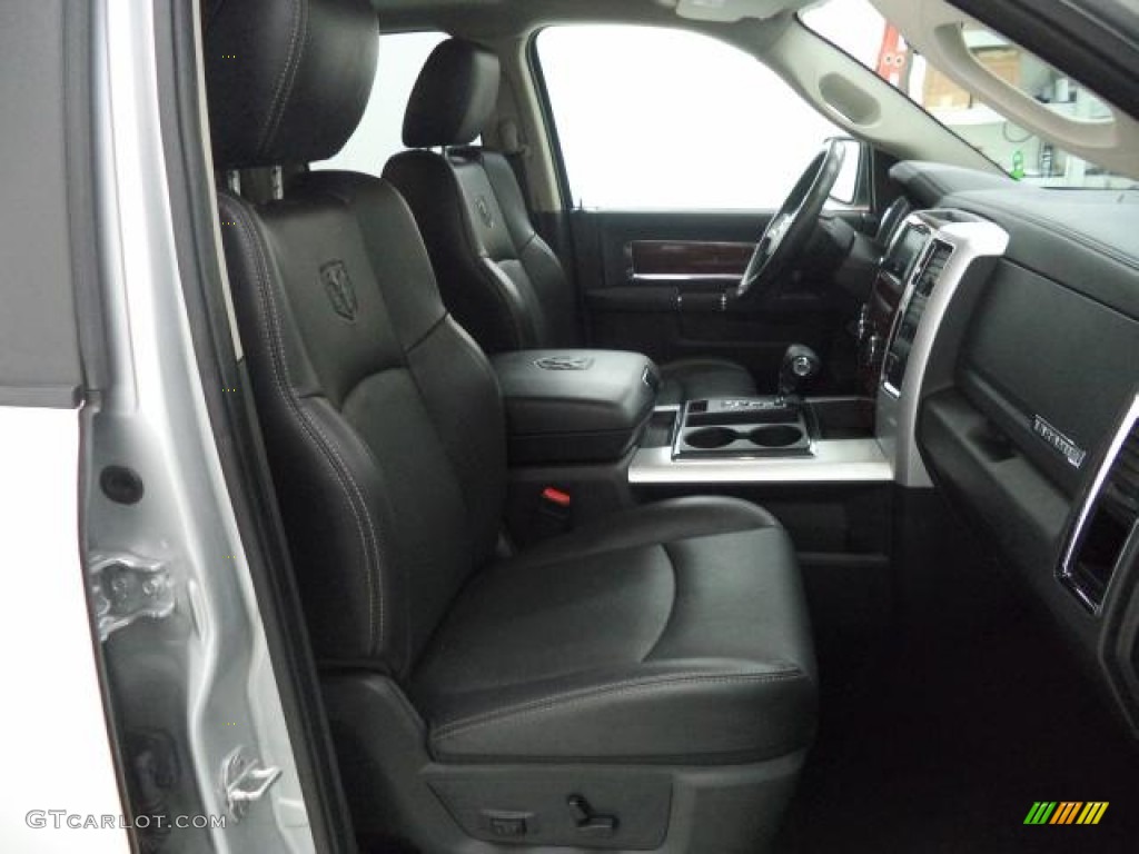 2011 Ram 1500 Laramie Quad Cab 4x4 - Bright Silver Metallic / Dark Slate Gray/Medium Graystone photo #28