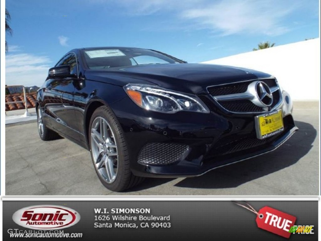 2014 E 350 Coupe - Black / Black photo #1