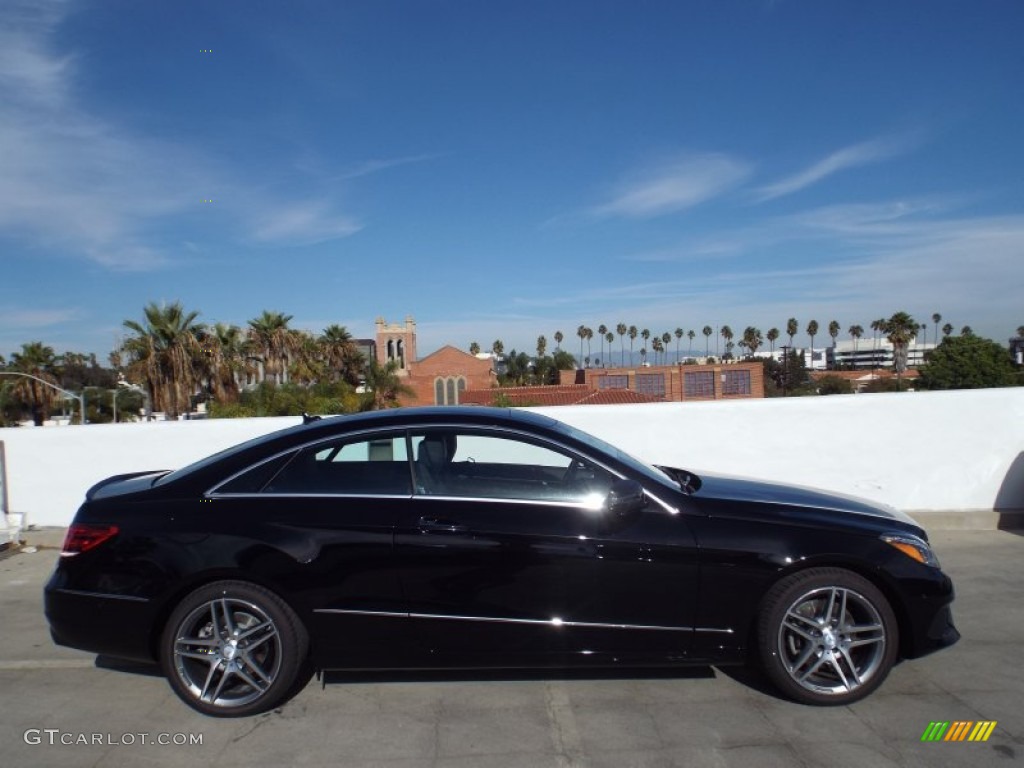 2014 E 350 Coupe - Black / Black photo #3