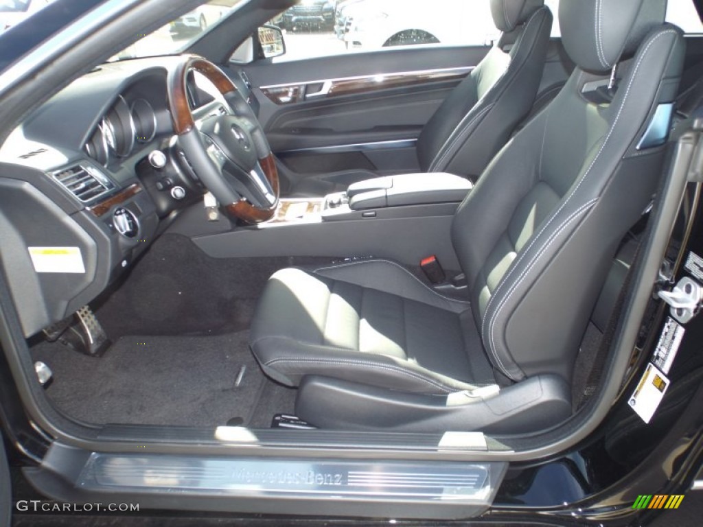 2014 E 350 Coupe - Black / Black photo #7