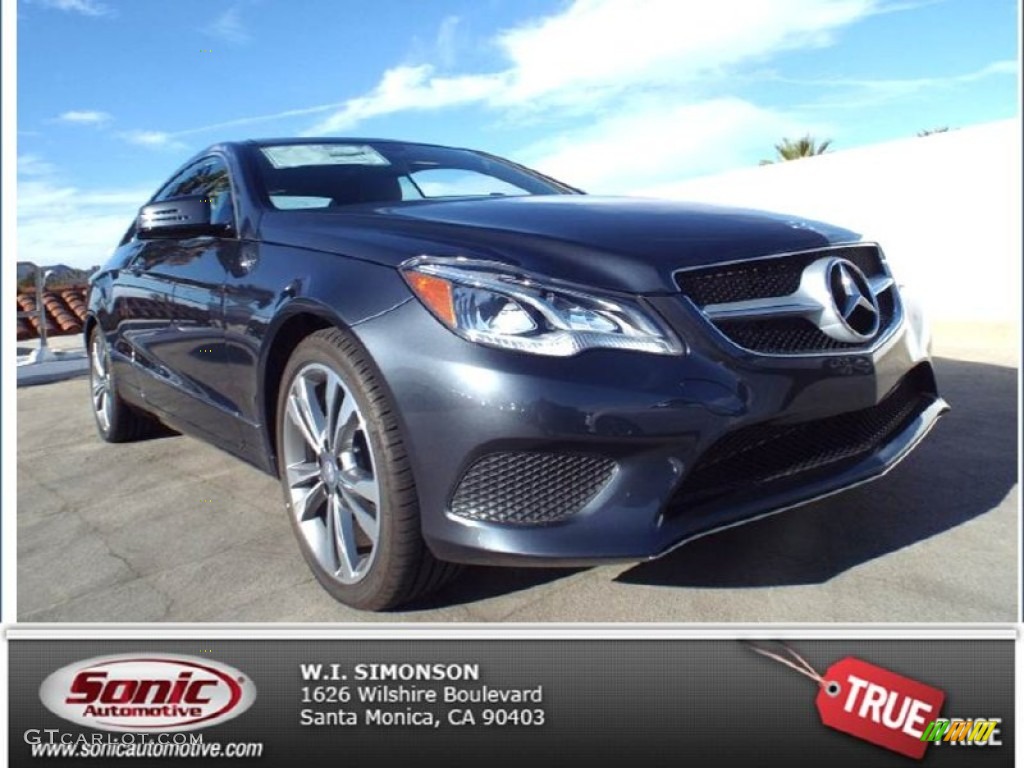 2014 E 350 Coupe - Steel Gray Metallic / Black photo #1