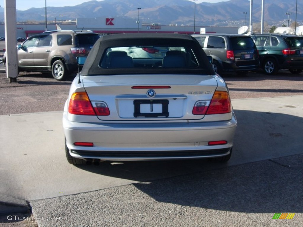 2002 3 Series 325i Convertible - Titanium Silver Metallic / Grey photo #20