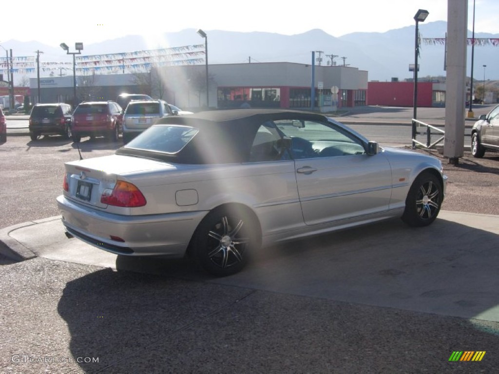 2002 3 Series 325i Convertible - Titanium Silver Metallic / Grey photo #21