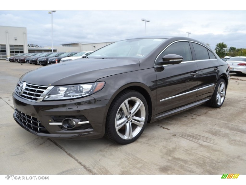 2014 CC R-Line - Black Oak Brown Metallic / Desert Beige/Black photo #1