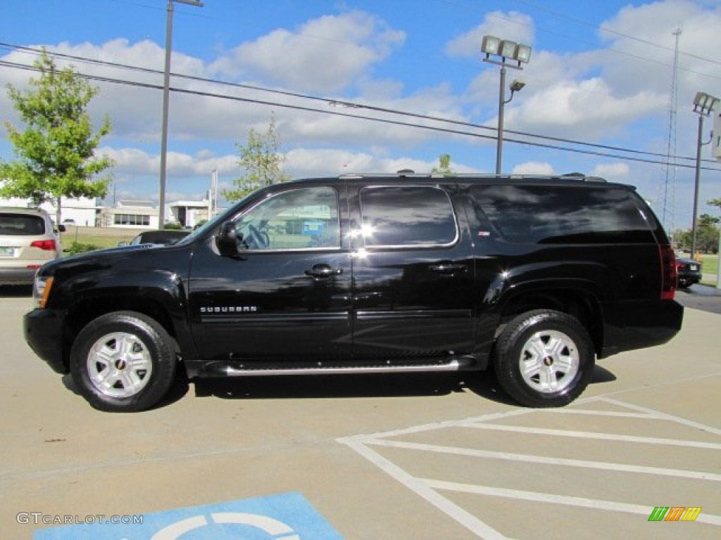 2010 Suburban LT 4x4 - Black / Light Titanium/Dark Titanium photo #7