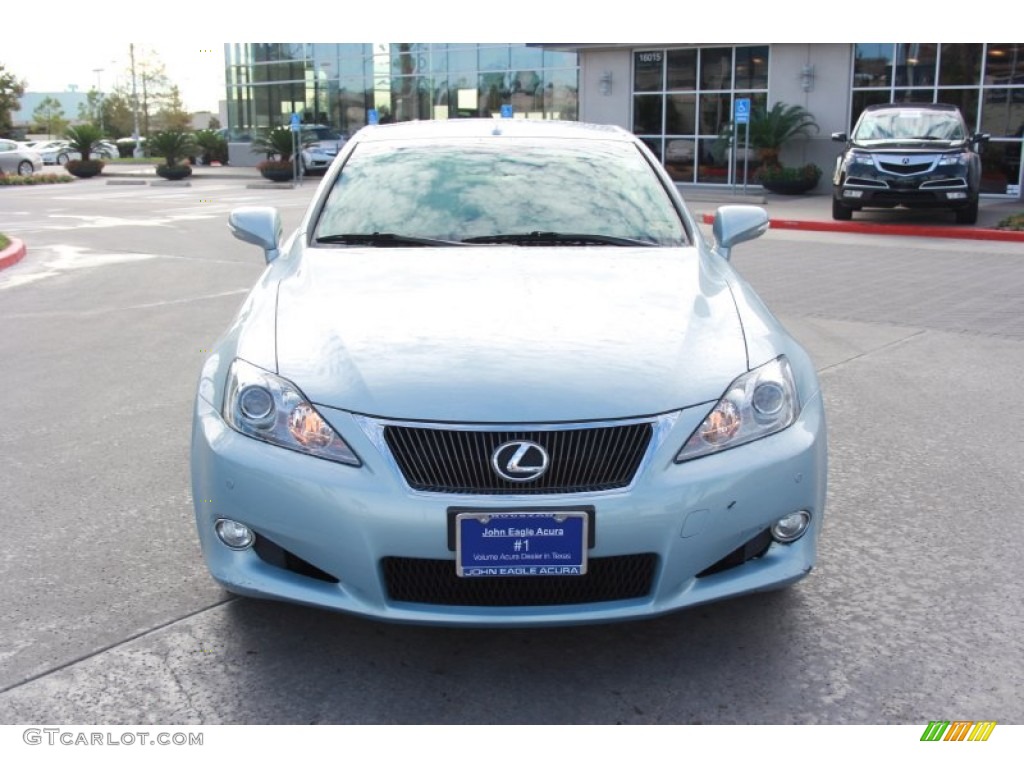 2010 IS 250C Convertible - Cerulean Blue Metallic / Alabaster photo #3