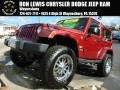 Deep Cherry Red Crystal Pearl 2012 Jeep Wrangler Sahara 4x4