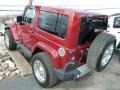 2012 Deep Cherry Red Crystal Pearl Jeep Wrangler Sahara 4x4  photo #3