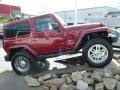 2012 Deep Cherry Red Crystal Pearl Jeep Wrangler Sahara 4x4  photo #6