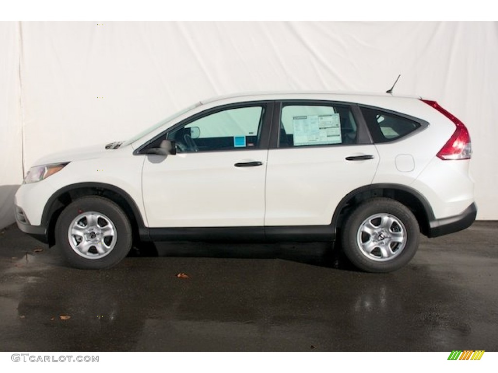 White Diamond Pearl 2014 Honda CR-V LX Exterior Photo #87671327