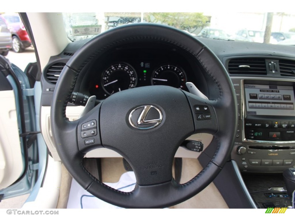 2010 IS 250C Convertible - Cerulean Blue Metallic / Alabaster photo #21