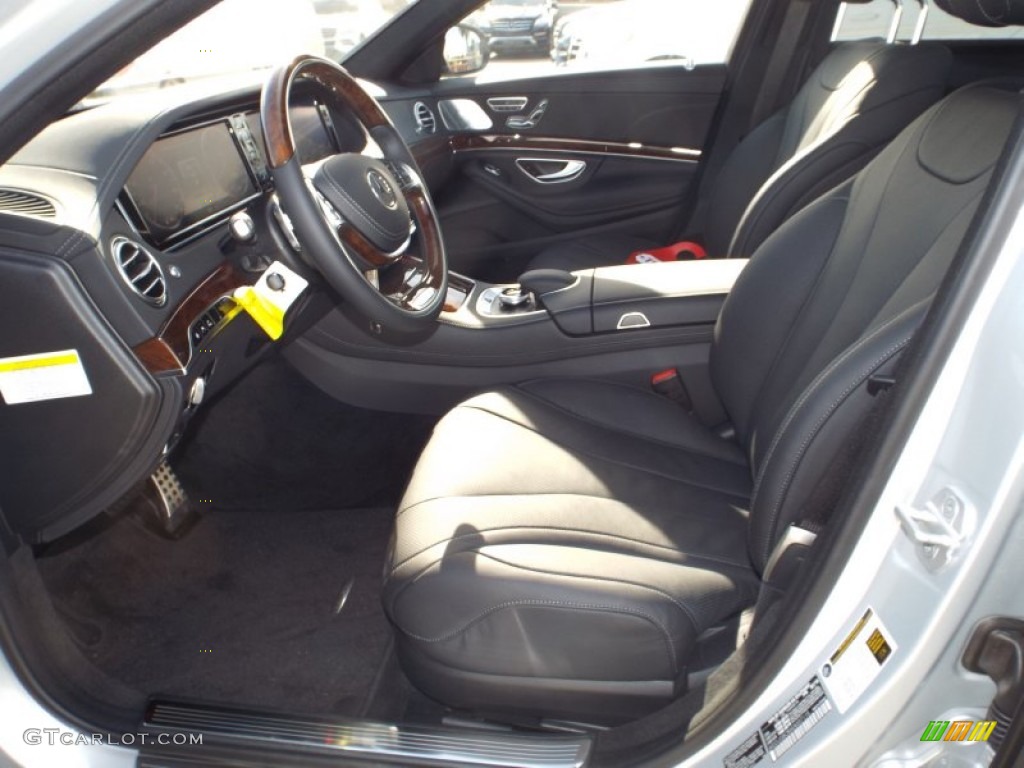 Black Interior 2014 Mercedes-Benz S 550 Sedan Photo #87671717