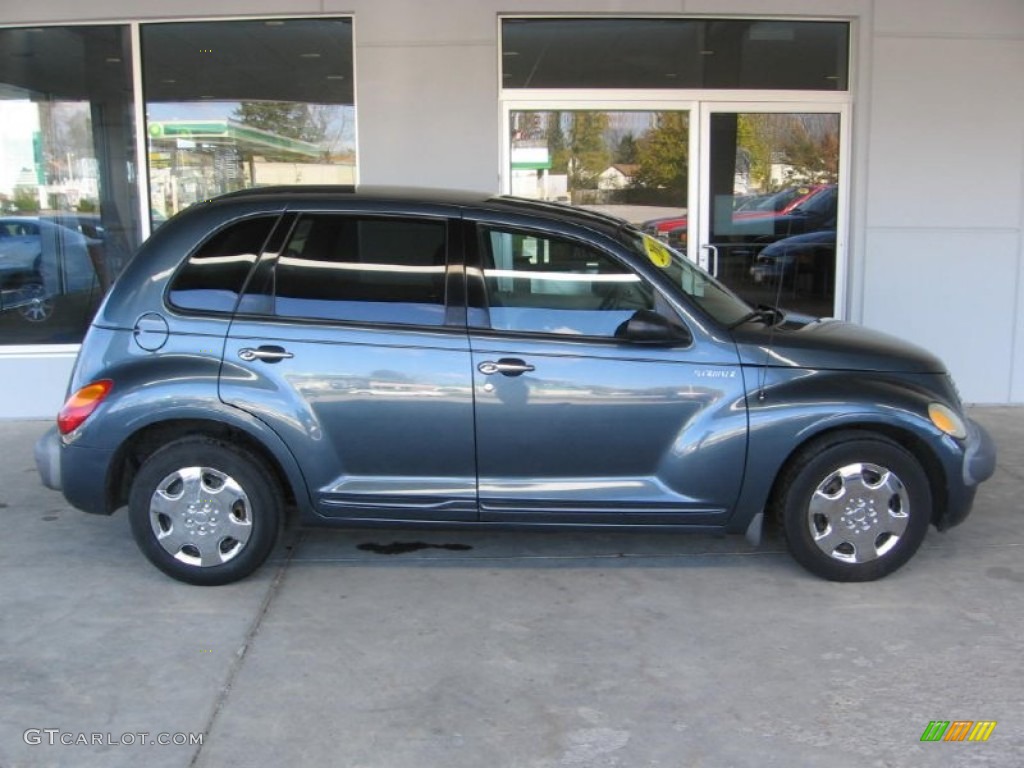 Steel Blue Pearlcoat 2002 Chrysler PT Cruiser Standard PT Cruiser Model Exterior Photo #87671954