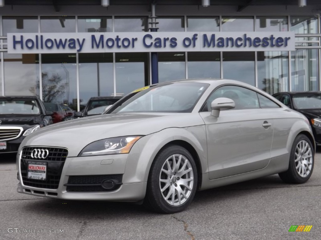 2008 TT 3.2 quattro Coupe - Sahara Silver Metallic / Crimson Red photo #1