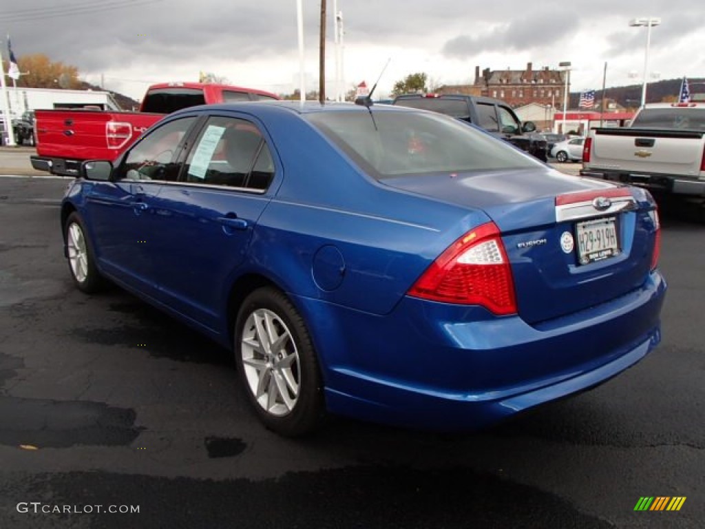 2012 Fusion SEL - Blue Flame Metallic / Charcoal Black photo #6