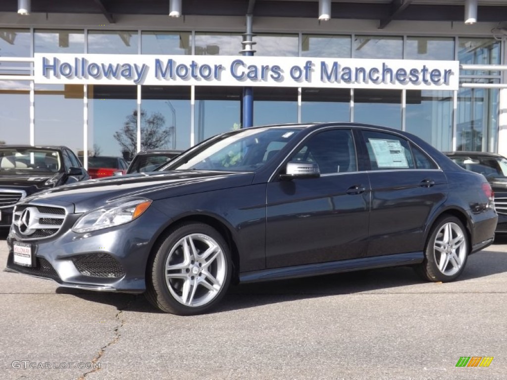 2014 E 350 4Matic Sedan - Steel Gray Metallic / Black photo #1