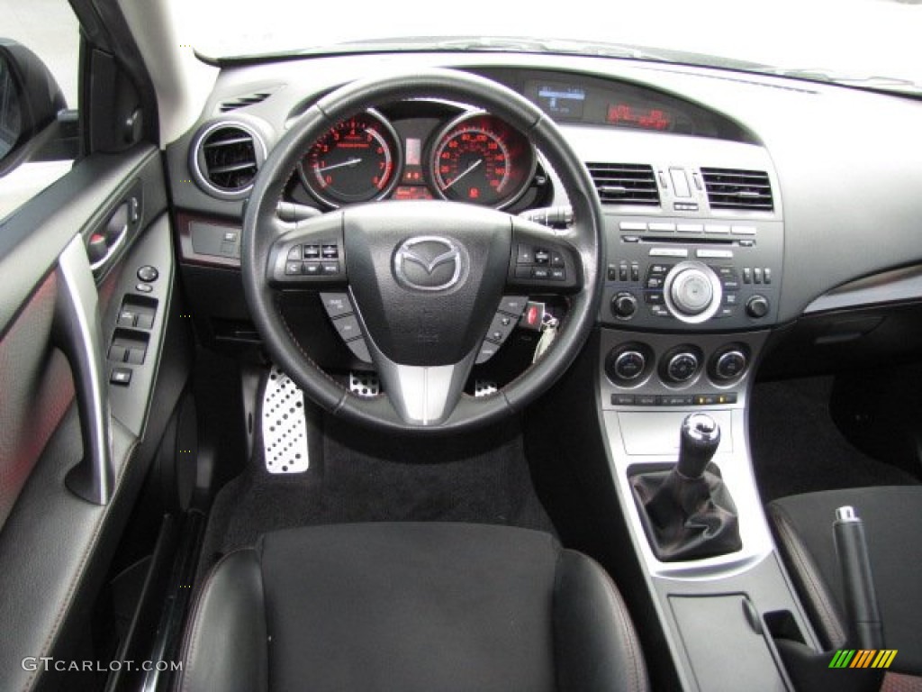 2011 Mazda MAZDA3 MAZDASPEED3 Black Dashboard Photo #87673712