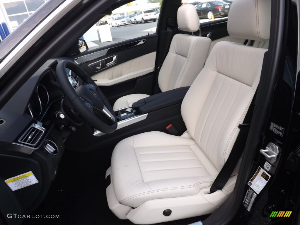 2014 E 350 4Matic Sedan - Obsidian Black Metallic / Porcelain/Black photo #12