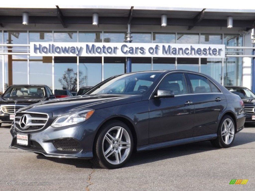2014 E 350 4Matic Sedan - Steel Gray Metallic / Black photo #1