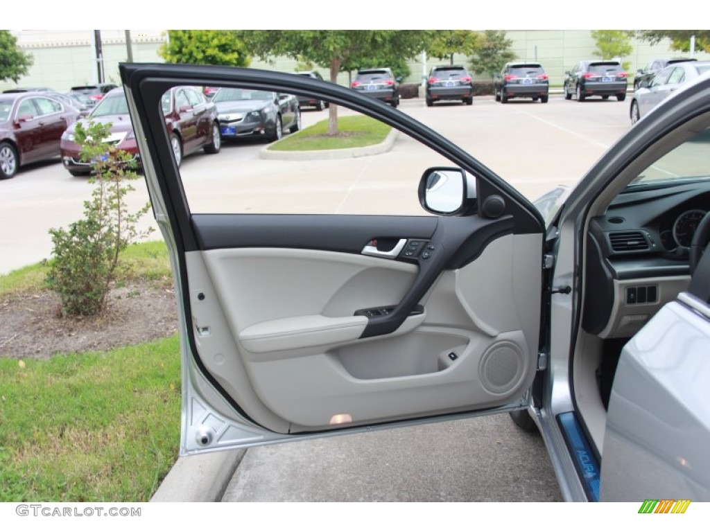 2014 Acura TSX Technology Sedan Graystone Door Panel Photo #87674540