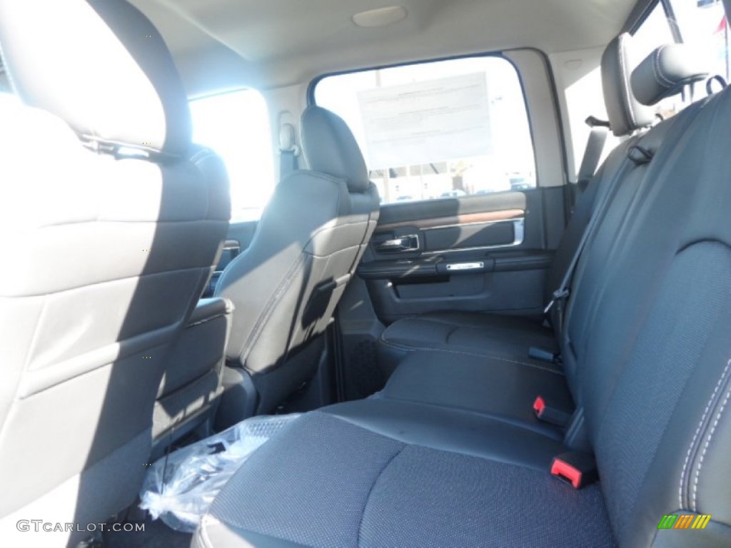 2014 3500 Laramie Crew Cab 4x4 - True Blue Pearl / Black photo #7