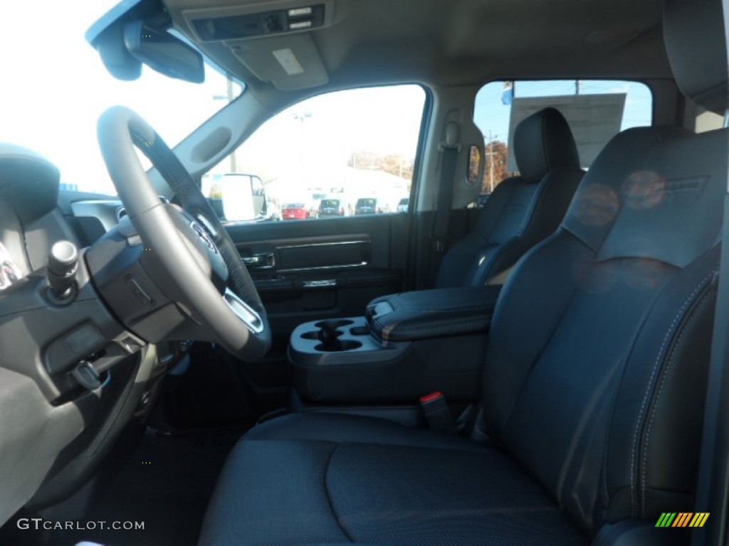 2014 3500 Laramie Crew Cab 4x4 - True Blue Pearl / Black photo #13
