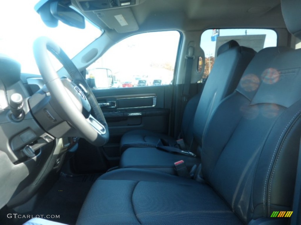 2014 3500 Laramie Crew Cab 4x4 - True Blue Pearl / Black photo #14