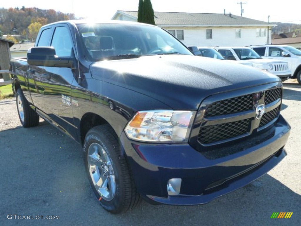 2014 1500 Express Quad Cab 4x4 - True Blue Pearl Coat / Black/Diesel Gray photo #10