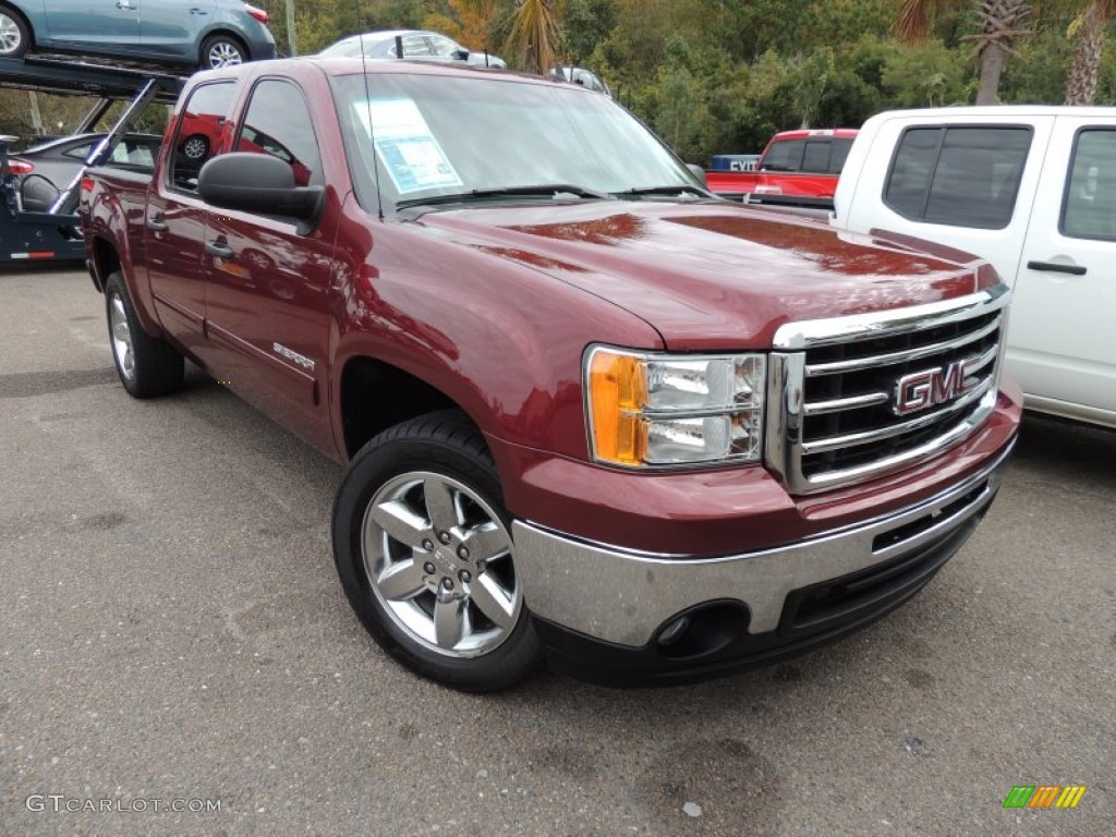 2013 Sierra 1500 SLE Crew Cab - Sonoma Red Metallic / Ebony photo #1