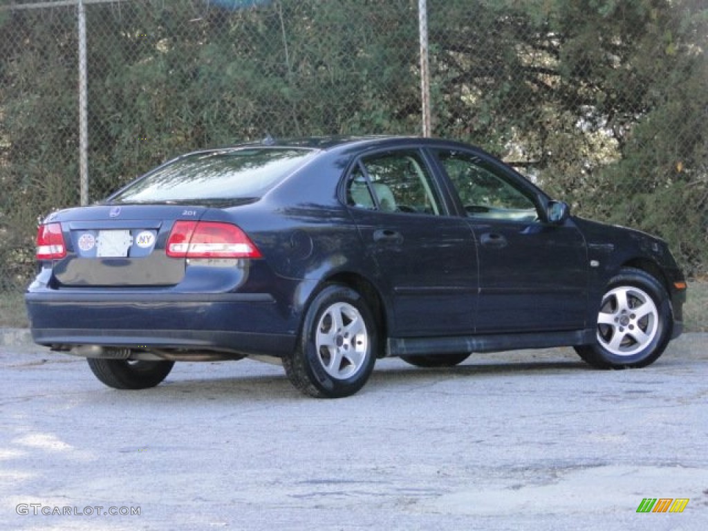 2004 9-3 Linear Sedan - Nocturne Blue Metallic / Parchment photo #21