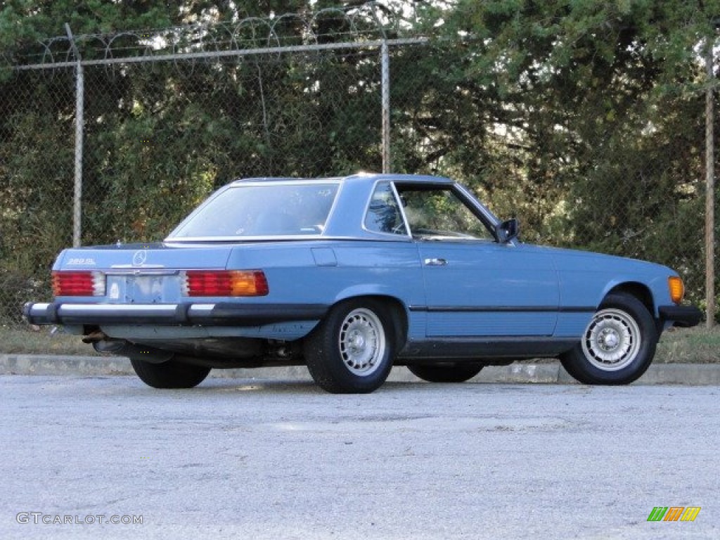 1982 SL Class 380 SL Roadster - China Blue / Blue photo #5