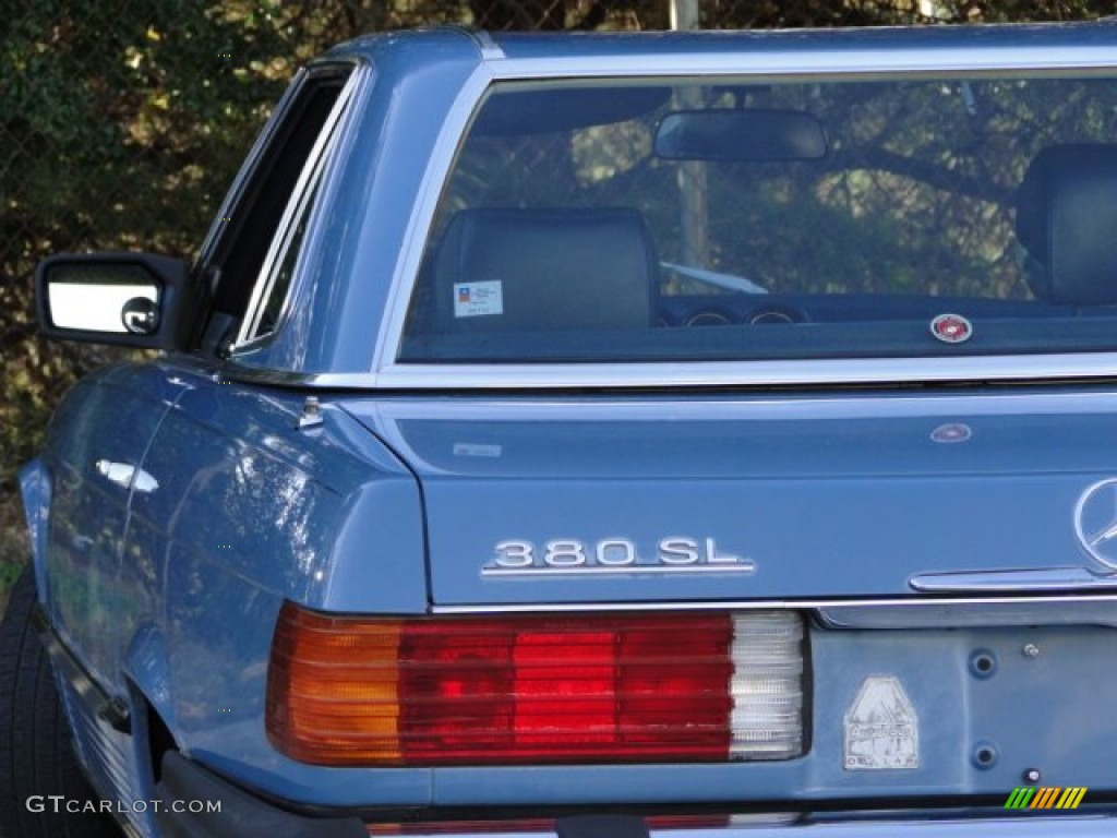 1982 SL Class 380 SL Roadster - China Blue / Blue photo #25