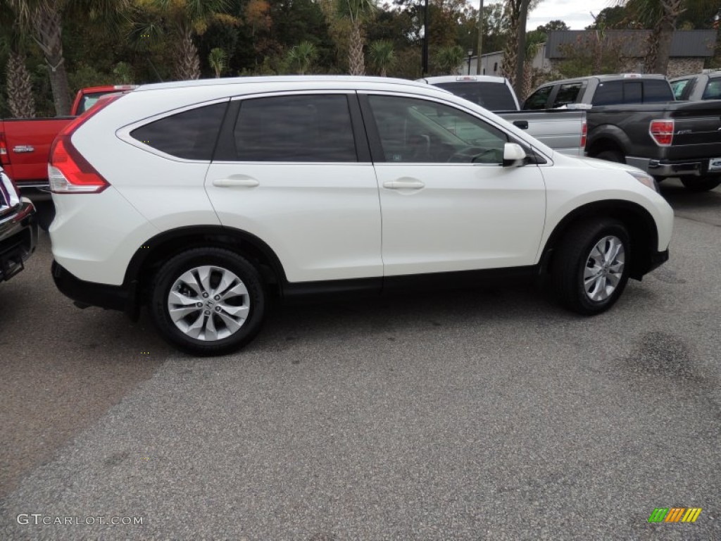 2012 CR-V EX-L - White Diamond Pearl / Gray photo #13