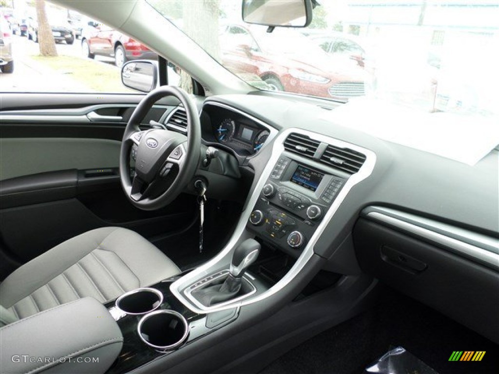 2014 Ford Fusion S Earth Gray Dashboard Photo #87680087