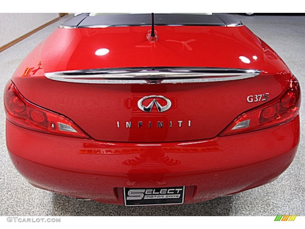 2011 G 37 S Sport Convertible - Vibrant Red / Stone photo #6