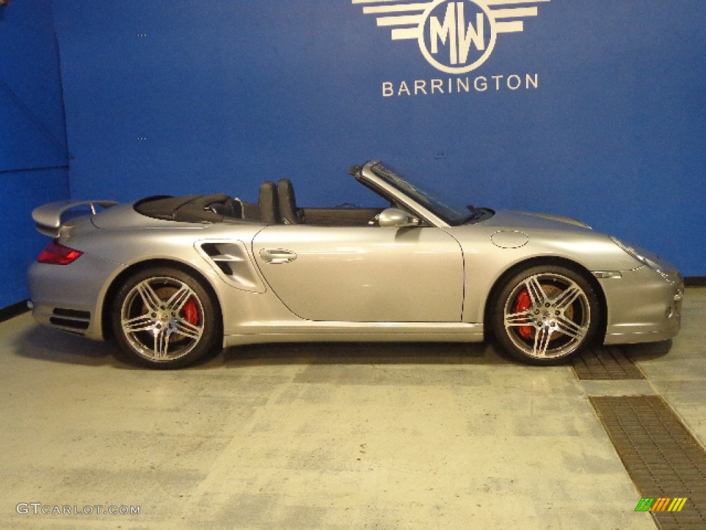 2008 911 Turbo Cabriolet - GT Silver Metallic / Black Full Leather photo #5