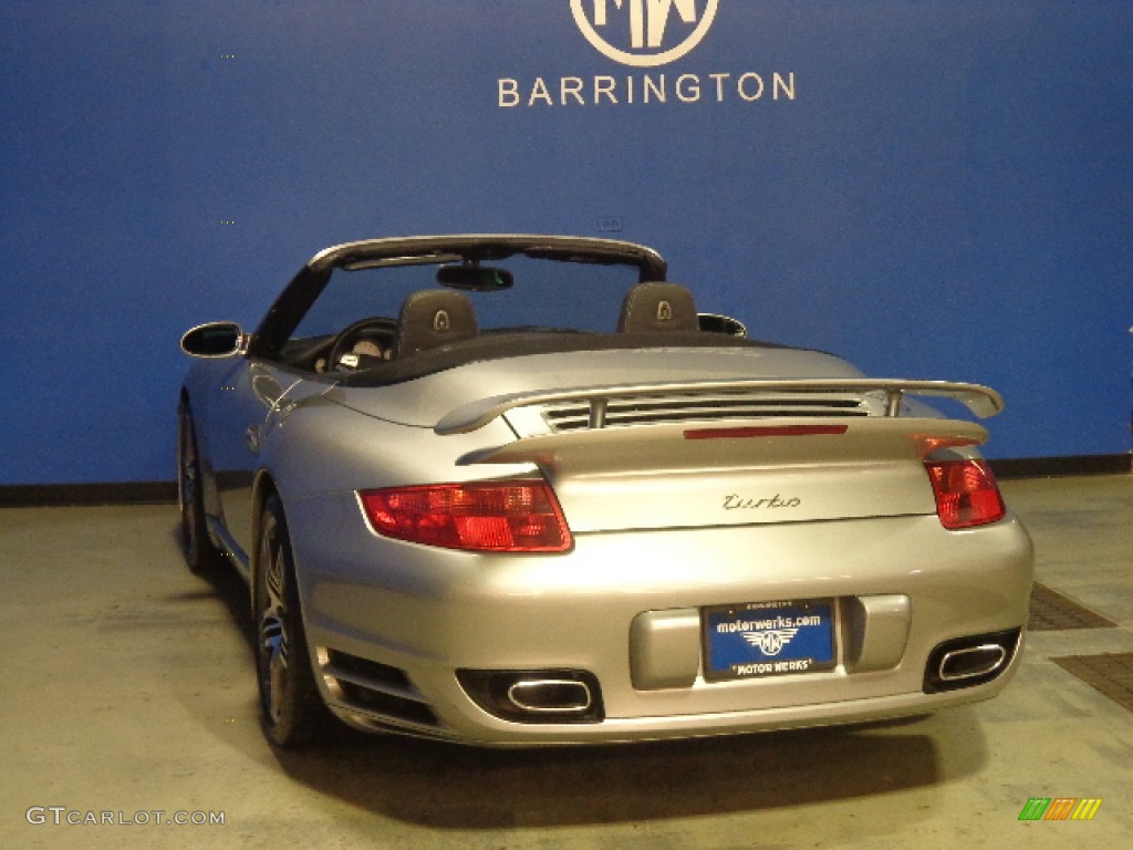 2008 911 Turbo Cabriolet - GT Silver Metallic / Black Full Leather photo #12