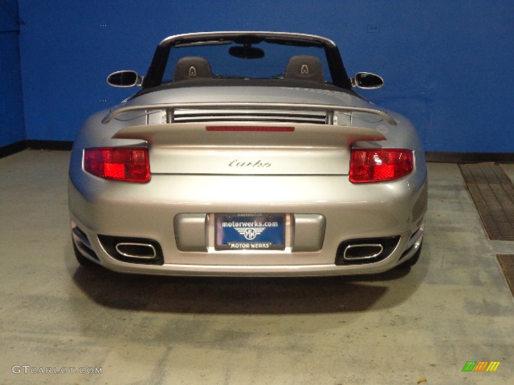 2008 911 Turbo Cabriolet - GT Silver Metallic / Black Full Leather photo #13
